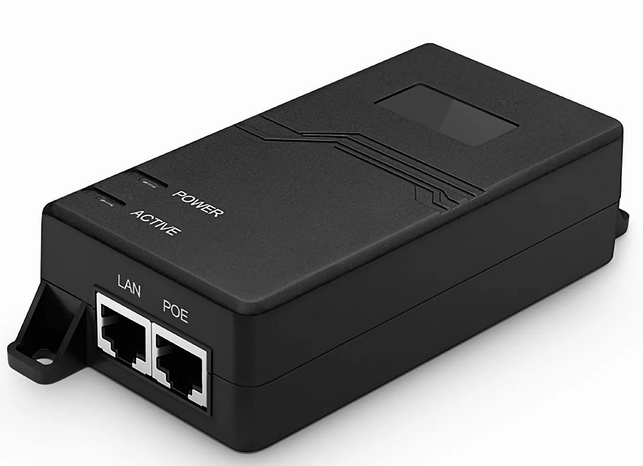 Injecteur PoE Gigabit 10/100/1000M à Port Unique, Port PoE @ 30W