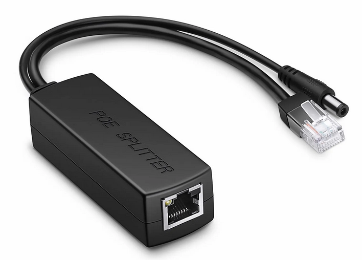 Single Port 10/100M PoE Splitter Cable with DC 12V Output, 13W