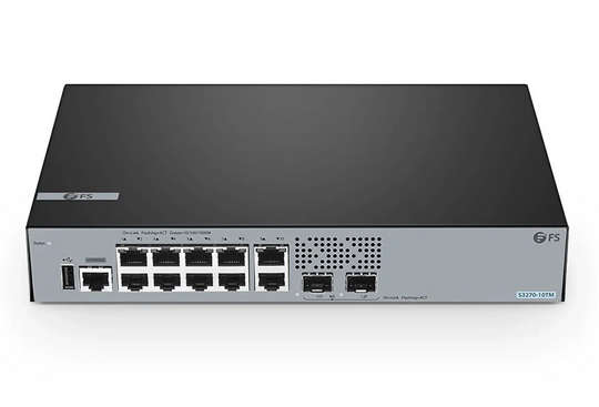 S3270-10TM, Switch Gigabit Ethernet L2+ à 10 Ports, 10x Gigabit RJ45 et 2 Liaisons Montantes SFP 1/2.5Gb