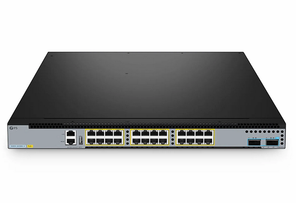 S5850-24XMG-U, Commutateur PoE++ Ethernet L3 à 24 Ports, 24 x 10GBASE-T/Multi-Gigabit @1000W, avec 2 Uplinks QSFP28 100Gb