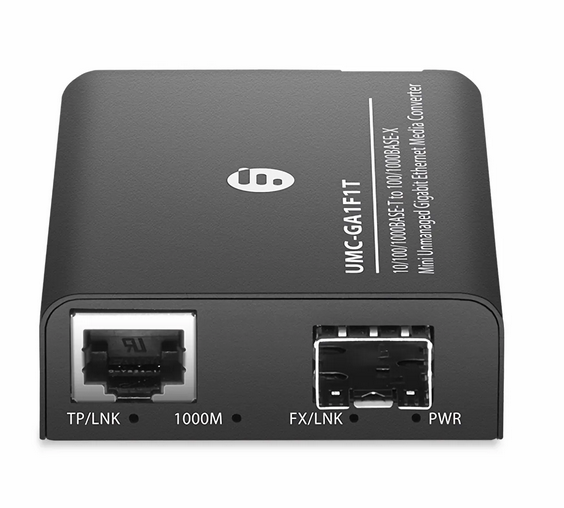 Mini Convertisseur de Média Gigabit Ethernet Non Géré, 1x RJ45 10/100/1000Base-T vers 1x SFP 1000Base-X