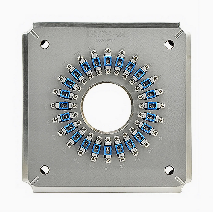 Plateau de Polissage pour 24 Connecteurs LC/UPC (EX LC/UPC-20) (LC/UPC-24 Gabarit de Connecteur)