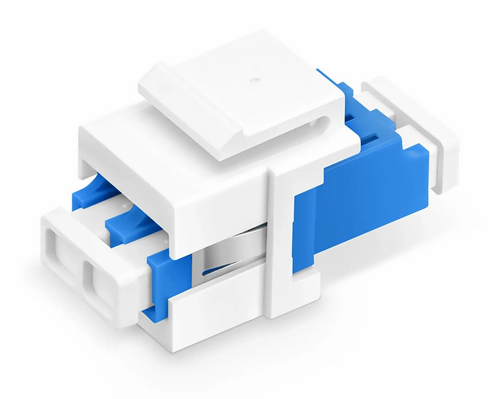 Prise Keystone Fibre LC/UPC vers LC/UPC Duplex Monomode
