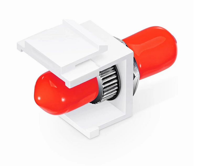 Prise Keystone Fibre ST/UPC vers ST/UPC Simplex Monomode