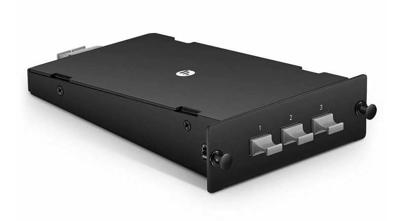 Cassette de Conversion FHD® MTP®-MTP®, 2 x MTP®-12 (Mâle) vers 3 x MTP®-8 (Mâle), 24 Fibres, Multimode OM5, Universelle, 0,35 dB max