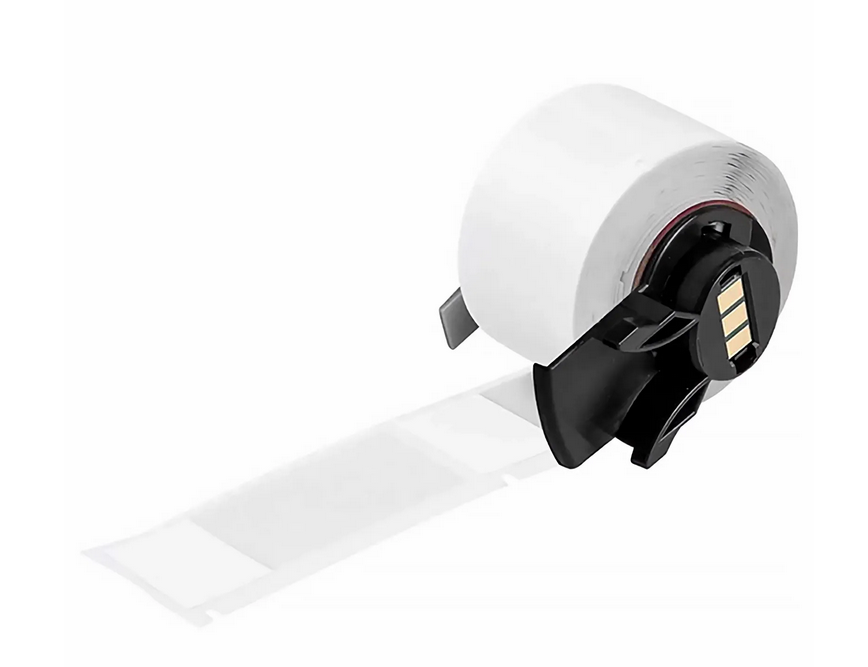 2.5in.H x 1in.W Self-laminating Labels for M611 Printer, 100 Labels/Roll, Black on White