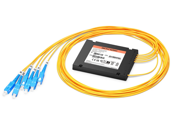 Splitter PLC à fibre optique 1 x 5 asymétrique, module ABS, 95/5, 2,0 mm, SC/UPC, monomode