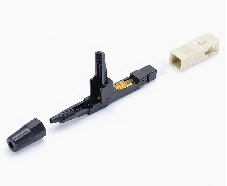 Personnalisation de Connecteur Rapide/Connecteur à Montage sur le Terrain SC/UPC Multimode, Type A, avec Férule Pré-polie de 0,9/2,0/3,0mm