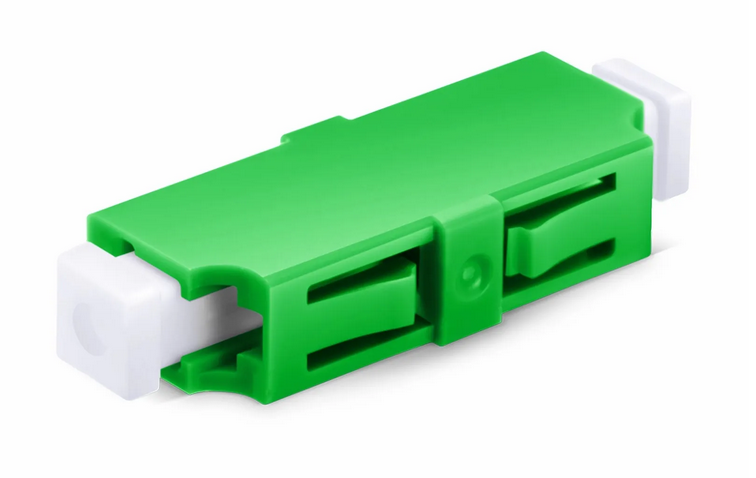 Adaptateur/Coupleur de Fibre Optique Plastique LC/APC vers LC/APC Simplex OS2 sans Bride