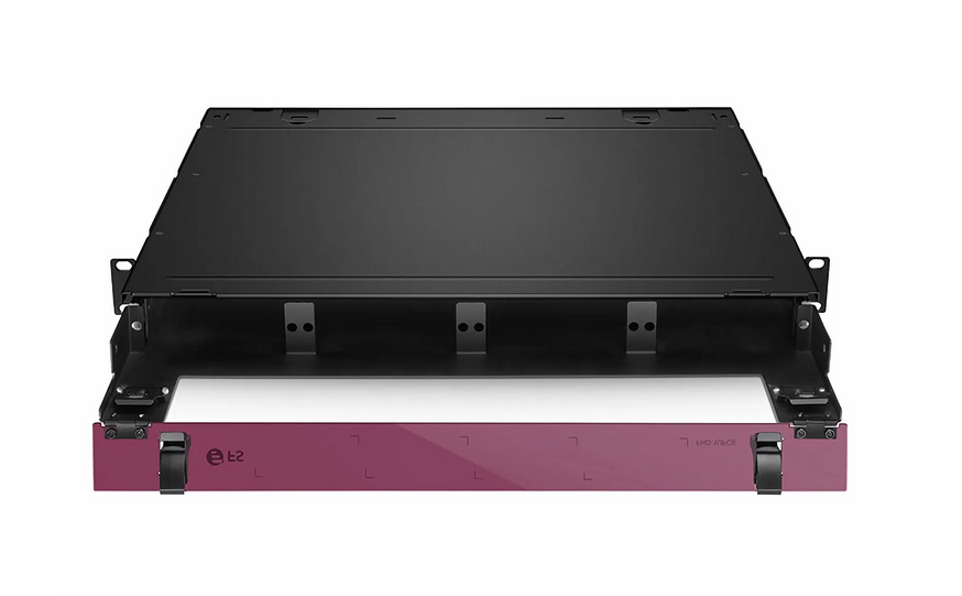 Tiroir Optique Coulissant FHD® Déchargé à Haute Densité, 144 Fibres (LC), Montage en Rack 1U, Peut Accueillir jusqu'à 4 Cassettes ou Panneaux FHD®