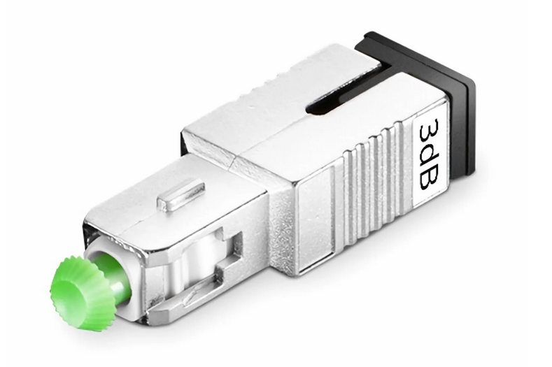 Atténuateur à Fibre Optique Fixe Monomode SC/APC, Mâle-Femelle, 3dB (10pcs/Paquet)