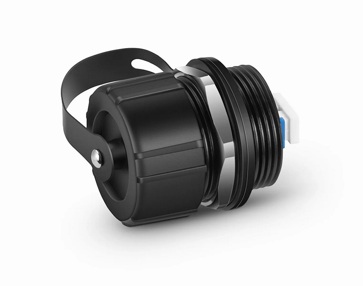 Adaptateur/Manchon d'Accouplement IP67 LC UPC OS2 Monomode Passe-cloison avec Capuchon Anti-poussière