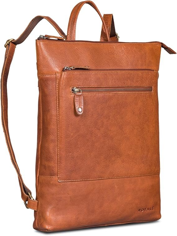 Sac à Dos Homme Ordinateur Cuir Véritable Plat Business