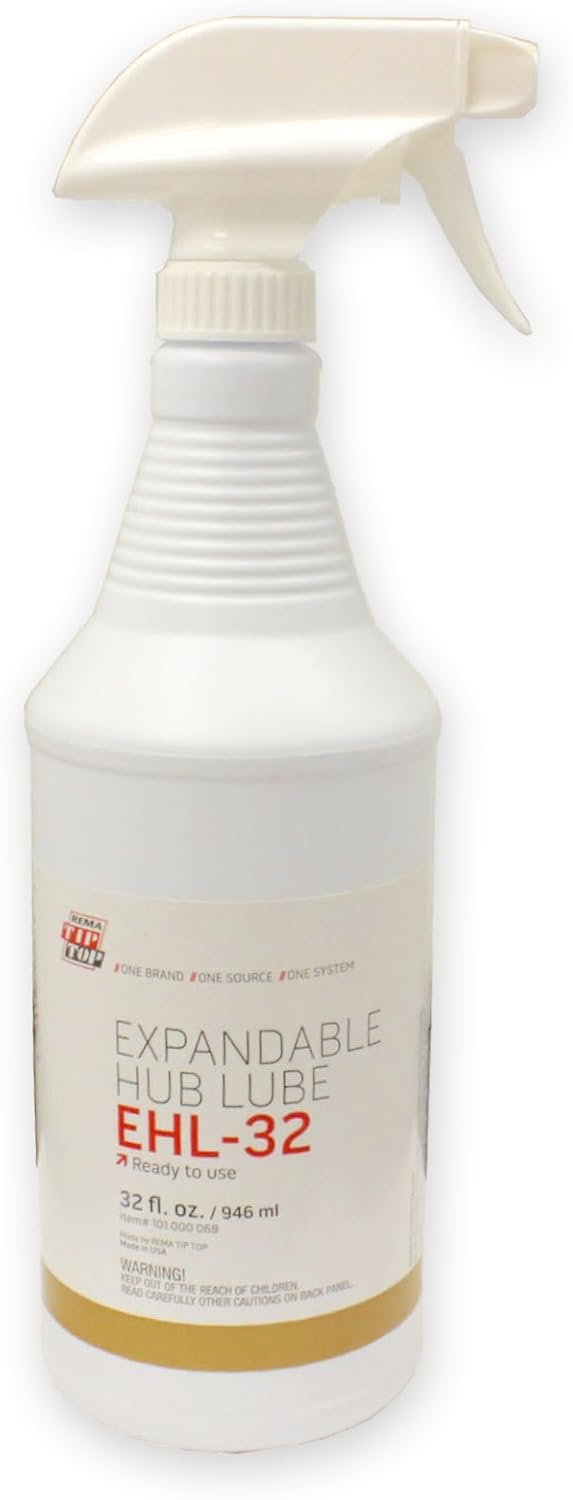 Rema Tip Top EHL-32 Spray On Expandable Hub Lube for Retread Shops - Lubricant for Retread Shop Exbandable Hubs - 4 Pack of 32 oz Spray Bottles