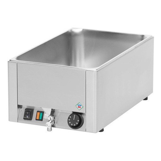 Bain-Marie GN1/1 avec vidange 1,5 kW
