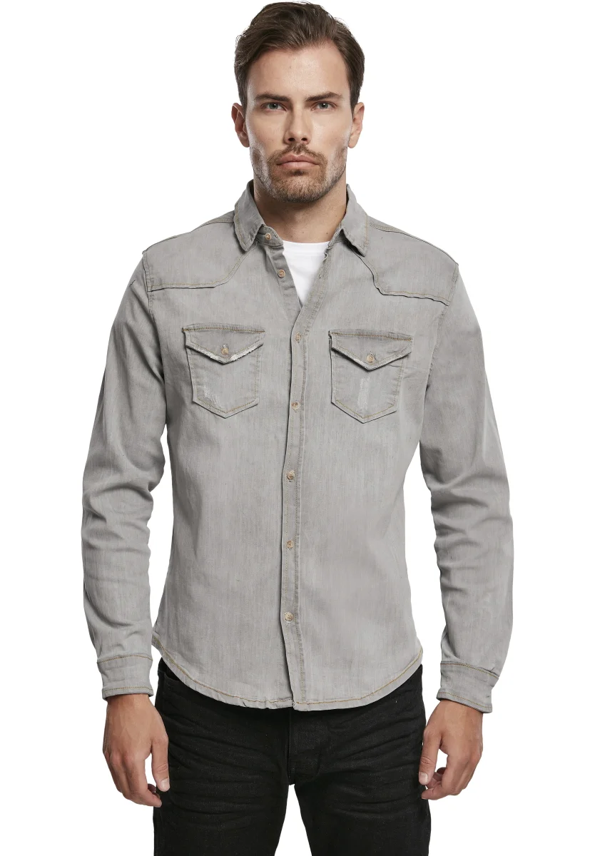 Chemise Brandit HERREN RILEY DENIMSHIRT