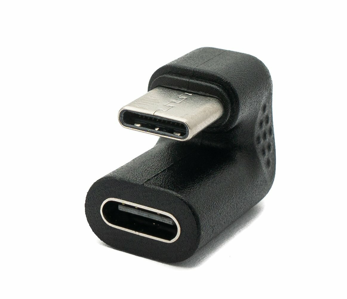 USB 3.1 U Turn 180° Adapter Typ C Buchse zu Stecker Kabel in Schwarz