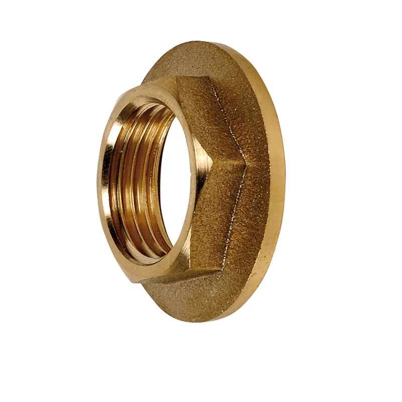 Raccord laiton à visser contre écrou à plateau