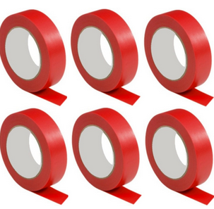 Scotch Electrique PVC Rouge 19mm x 10m - Ruban Adhésif Isolant Electricien