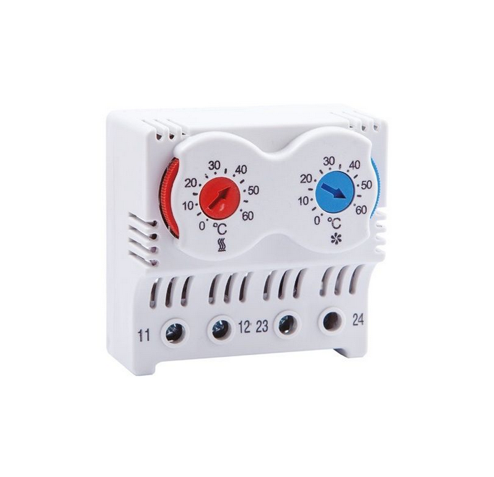 Thermostat D'Armoire Electrique - Contact 1NO+1NC - Plage De Température 0°C à 60°C