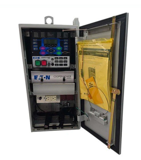 Eaton Cooper Power System F6-P2B Form 6 Recloser Control Mild Steel Cabinet