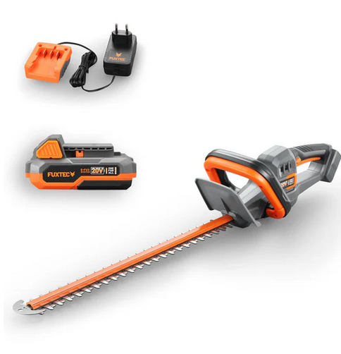 Taille-Haies à Batterie 20V FUXTEC FX-E1HS20 - Set avec Batterie 2Ah et cCeur 1A