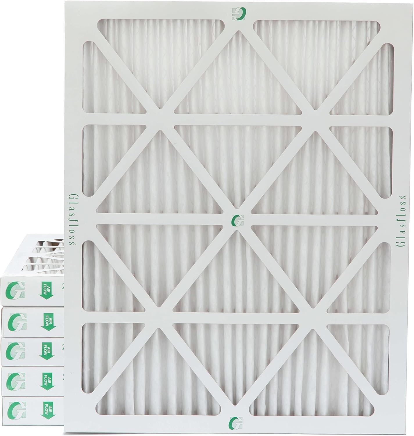 20x25x2 High-Velocity Pleated Air Filter – Z-Line, Glasfloss HVP20252, (Pack of 12)