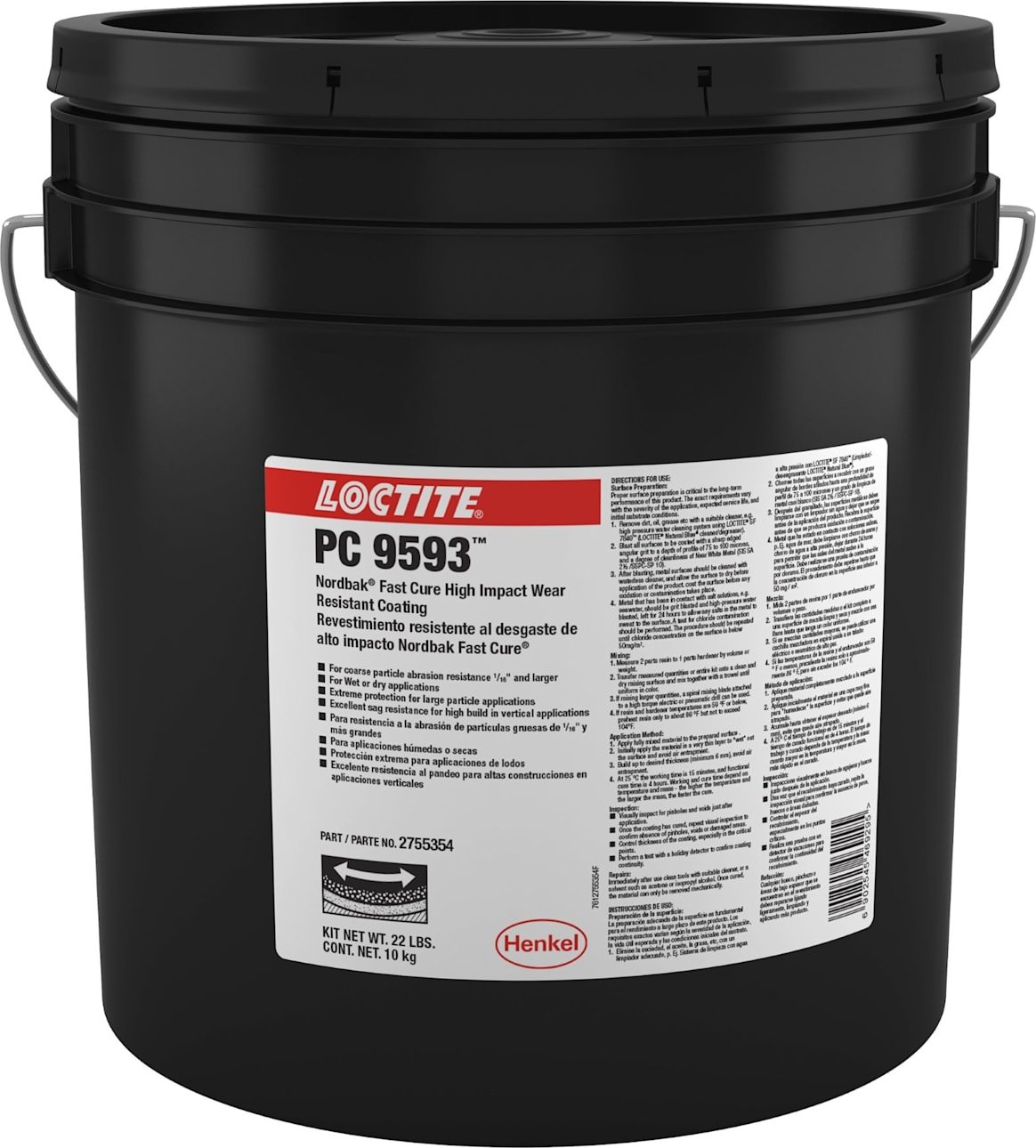 Loctite 2755354 - PC 9593 Nordbak Fast Cure High Impact Wear Resistant Coating