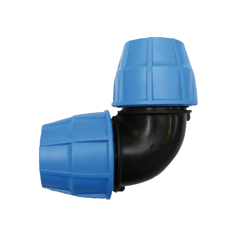 Raccord polypropylène manchon coudé 90° à serrage extérieur