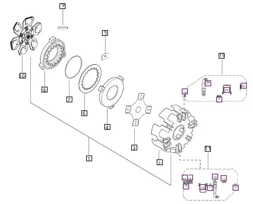 Mahindra Tractor mPower 85P Clutch Kit / Package