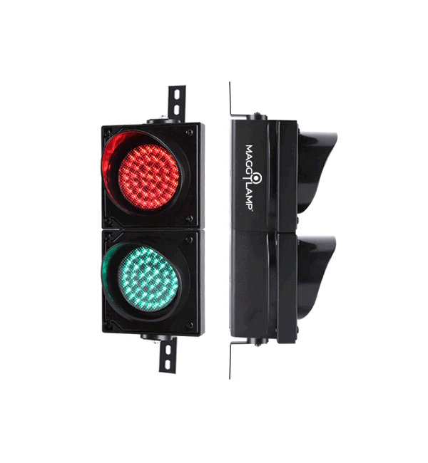 Maggylamp LED Traffic Light (100mm - 2 aspect, Red/Green, 12-24V DC)