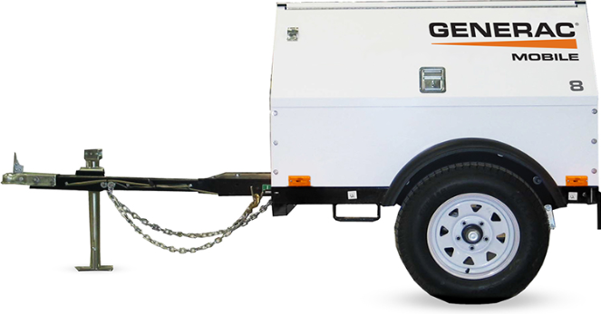 Generac MLG8K Mobile Generator 8kVA / 8.1kW Diesel  1.12L
