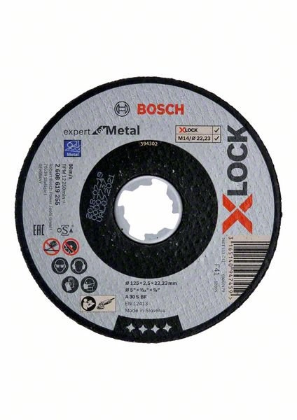 Disque à tronçonner X-Lock Expert BOSCH pour découpe métal - 26086192