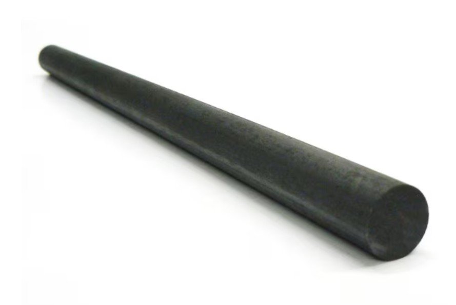 Fine Extruded Carbon-Graphite Rod, 2"OD x 48"L