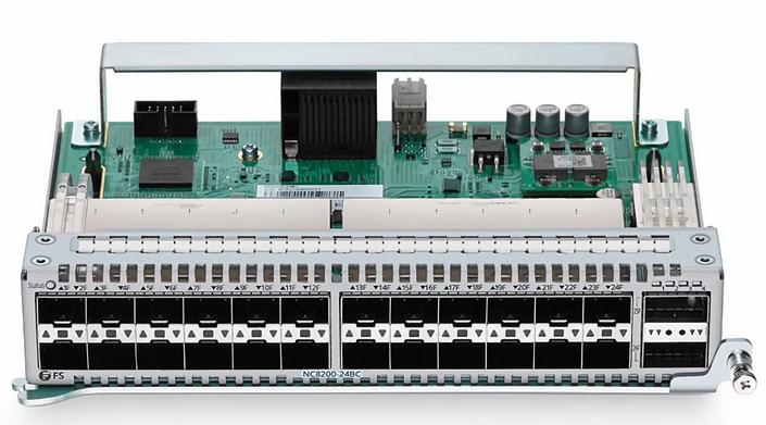 NC8200-24BC, Carte de Ligne SFP28 24 ports 25 Go, avec 2 x 100 Go QSFP28 pour Châssis de Commutateur de Centre de Données NC8200-4TD
