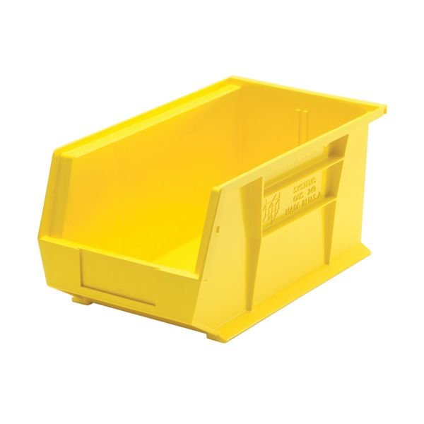Quantum Storage QUS240 Ultra – Bac de Rangement Industriel Empilable & Suspendu, Capacité 60 lb, 14¾" × 8¼" × 7" – Couleur au Choix
