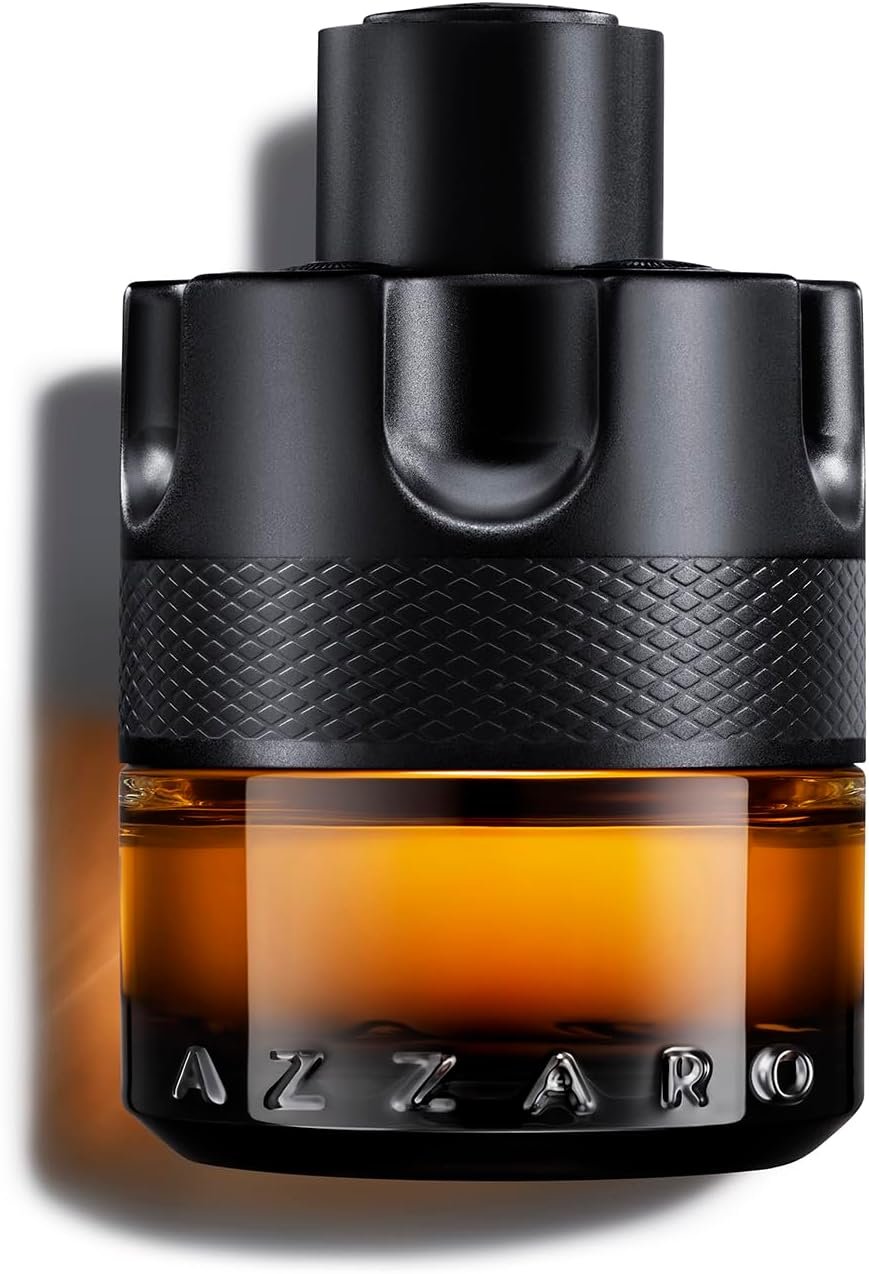 AZZARO The Most Wanted Parfum Pour Lui (50 ml) - Parfum Homme - Fougère Ambré Épicé - Gingembre, Vanille Bourbon & Bois Ambré - Tenue Longue Durée - Spray Vaporisateur