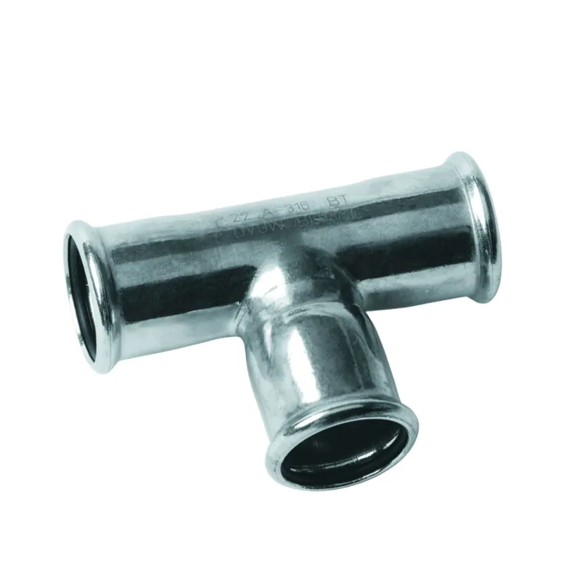 Té égal inox 316L à sertir FFF 15 ø