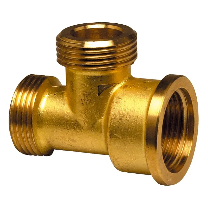 Raccord laiton à visser té 3/4" mâle-mâle-femelle