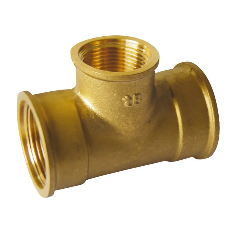 Raccord laiton à visser té réduit 130 G femelle x3