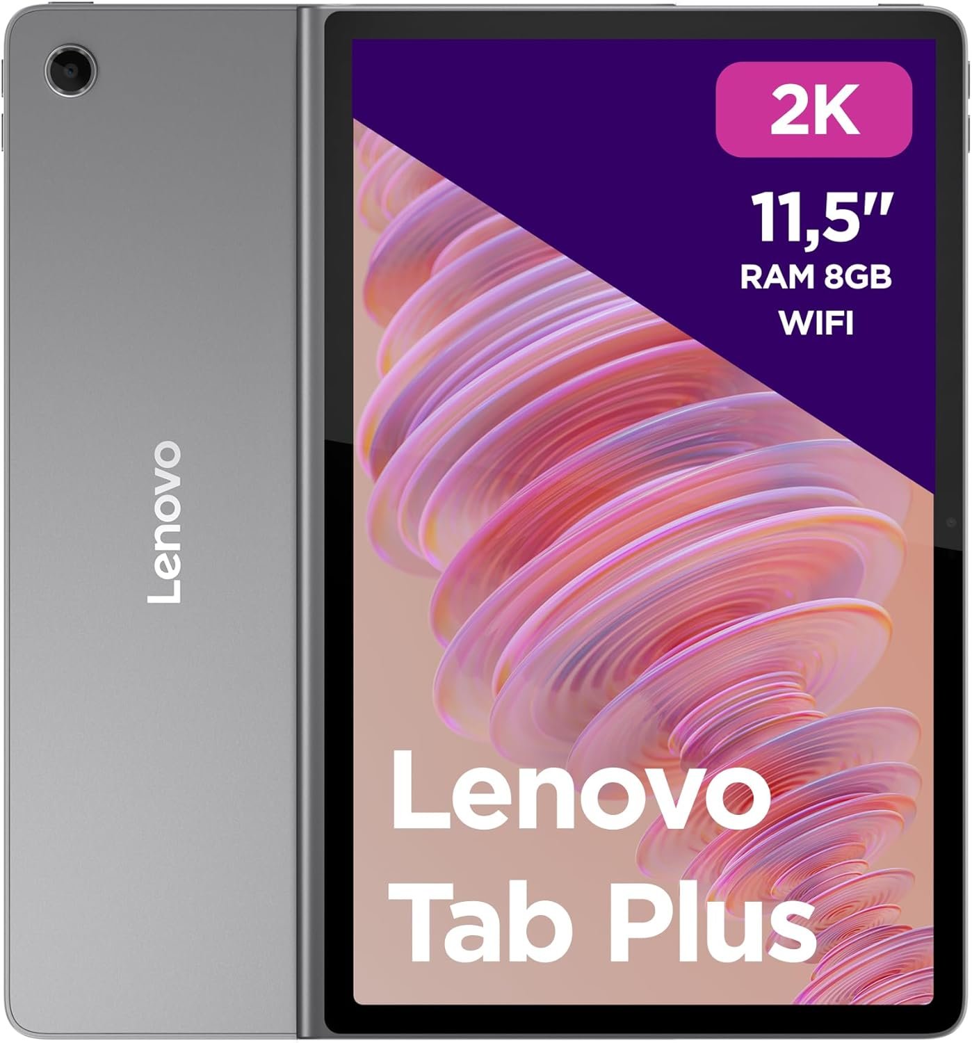 Lenovo Tab Plus, écran 2K de 11,5" - (processeur MediaTek Helio G99, RAM 8 Go, Mémoire 128 Go, WiFi, Tablette Android 13