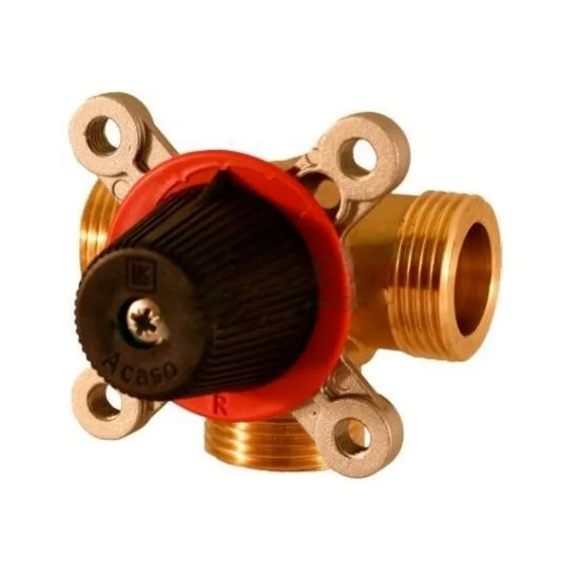 Vanne mâle laiton 3 voies TERMOMIX 3/4"
