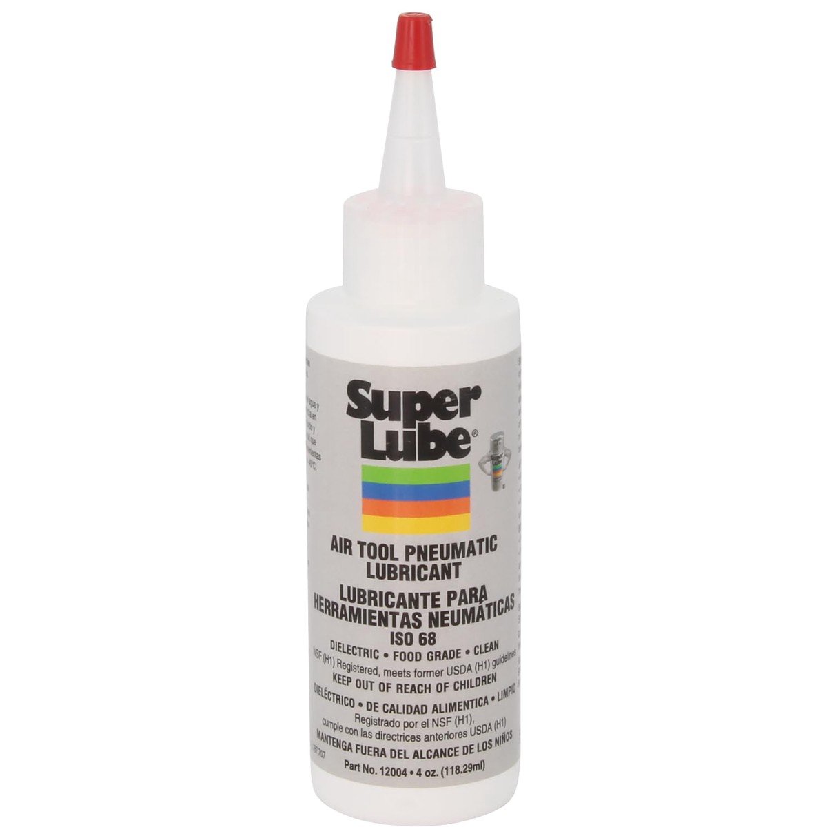 Lubrifiant d'outil d'air Super Lube, bouteille de 4 oz, transparent