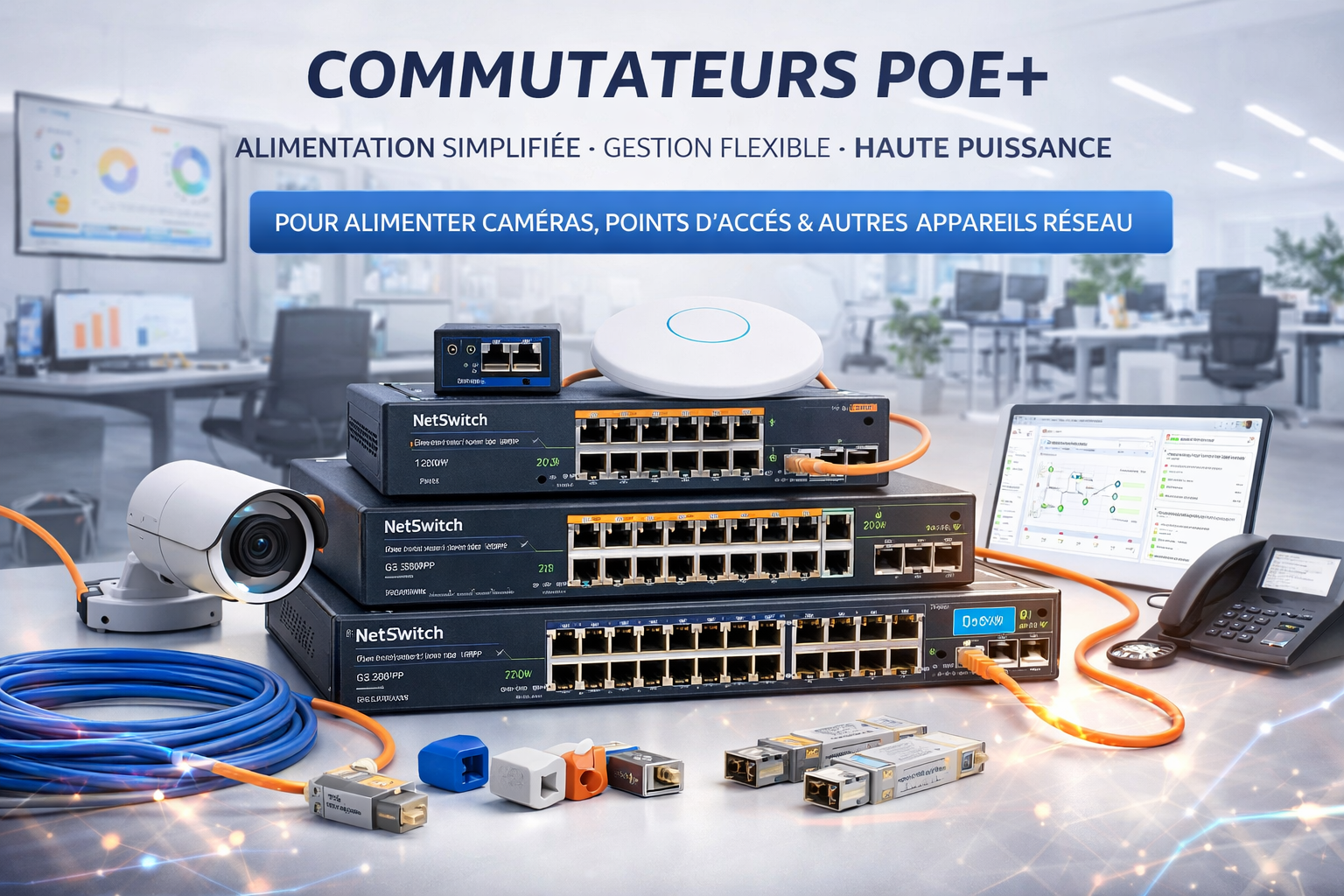 Commutateurs PoE+