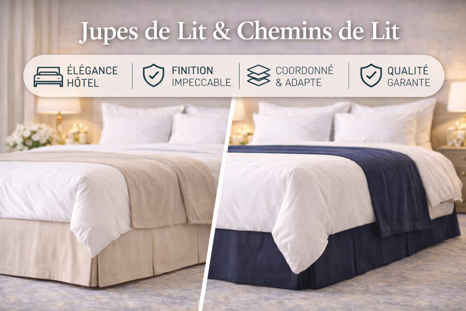 Jupes de Lit & Chemins de Lit  
