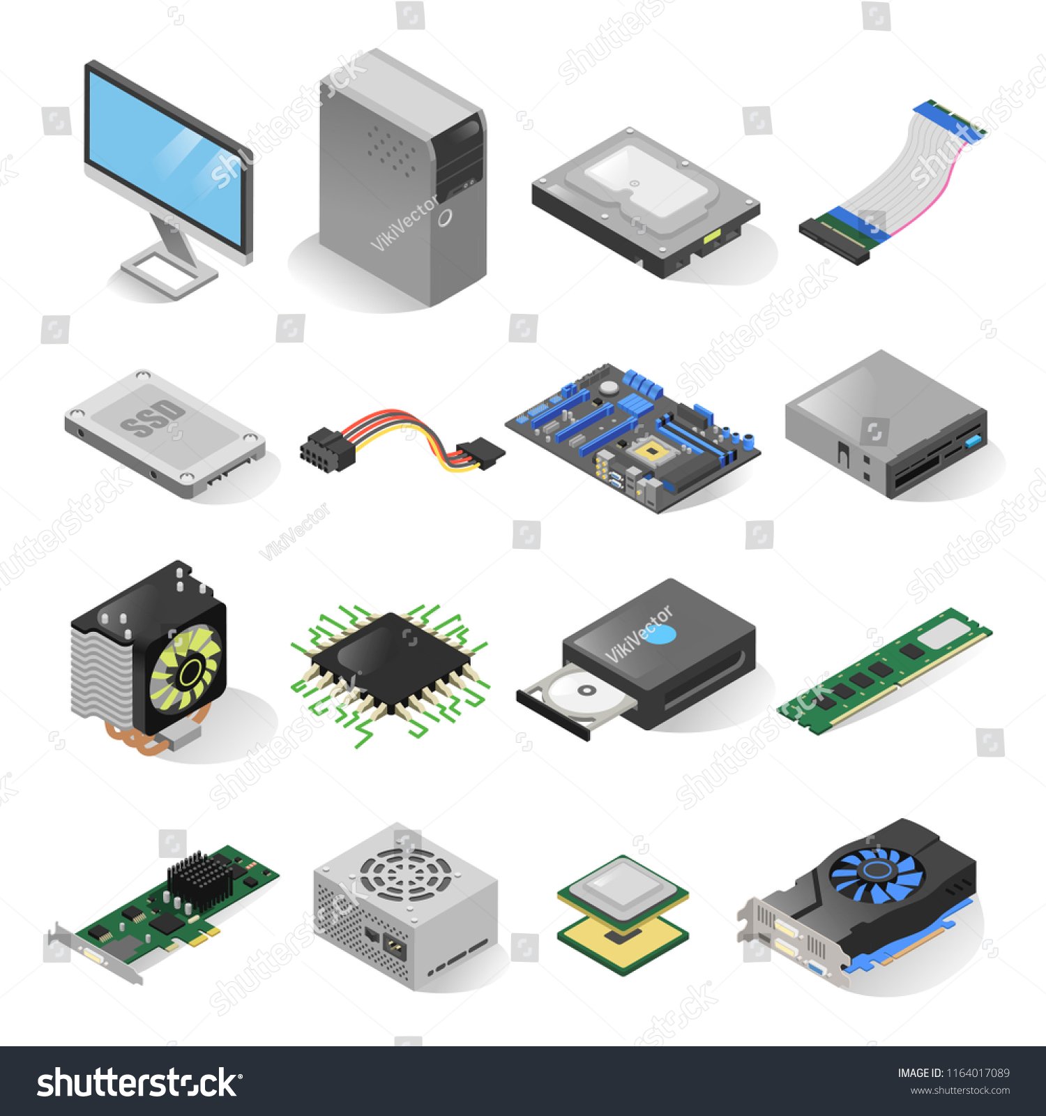 Composants et pièces d'ordinateur